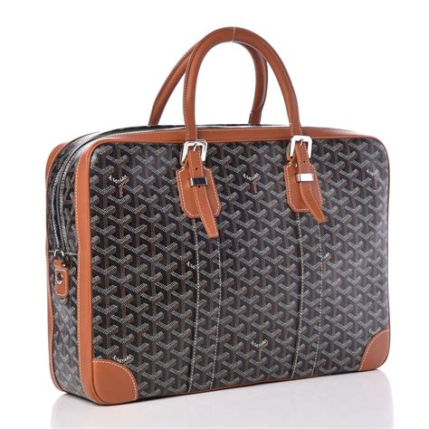 GOYARD Goyardine Ambassade MM Briefcase Black